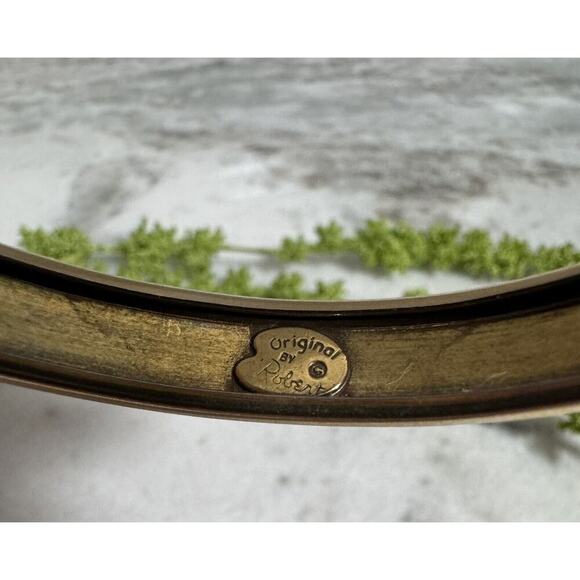 Vintage Original By Robert Elegant Pearl Hinged Cuff Bracelet Rare - Picture 8 of 8